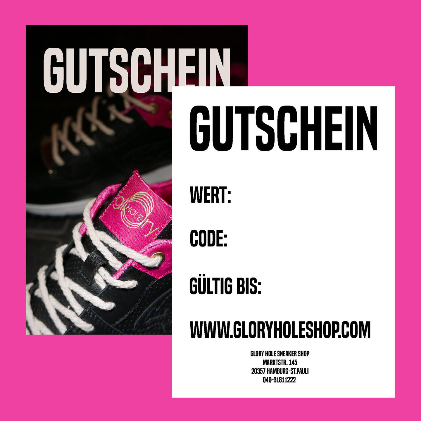 Glory Hole Gutschein €100 Multicolor GS100
