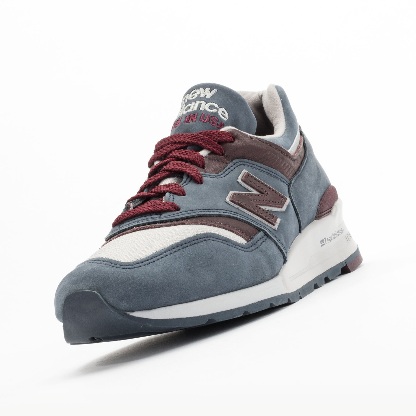 New Balance M997 DGM - Made in USA Grey Steel / Burgundy M997DGM-44
