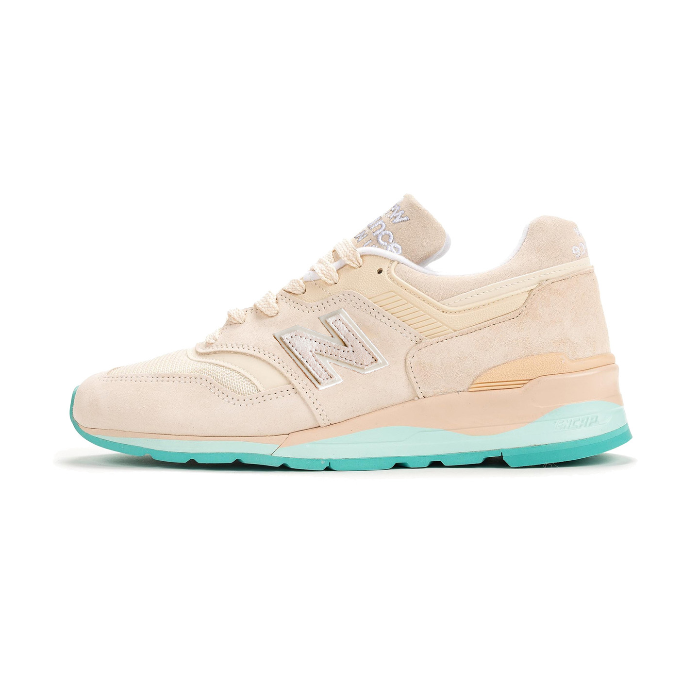 New Balance M997 - Made in USA Light Bone / Aqua M997RSA-45