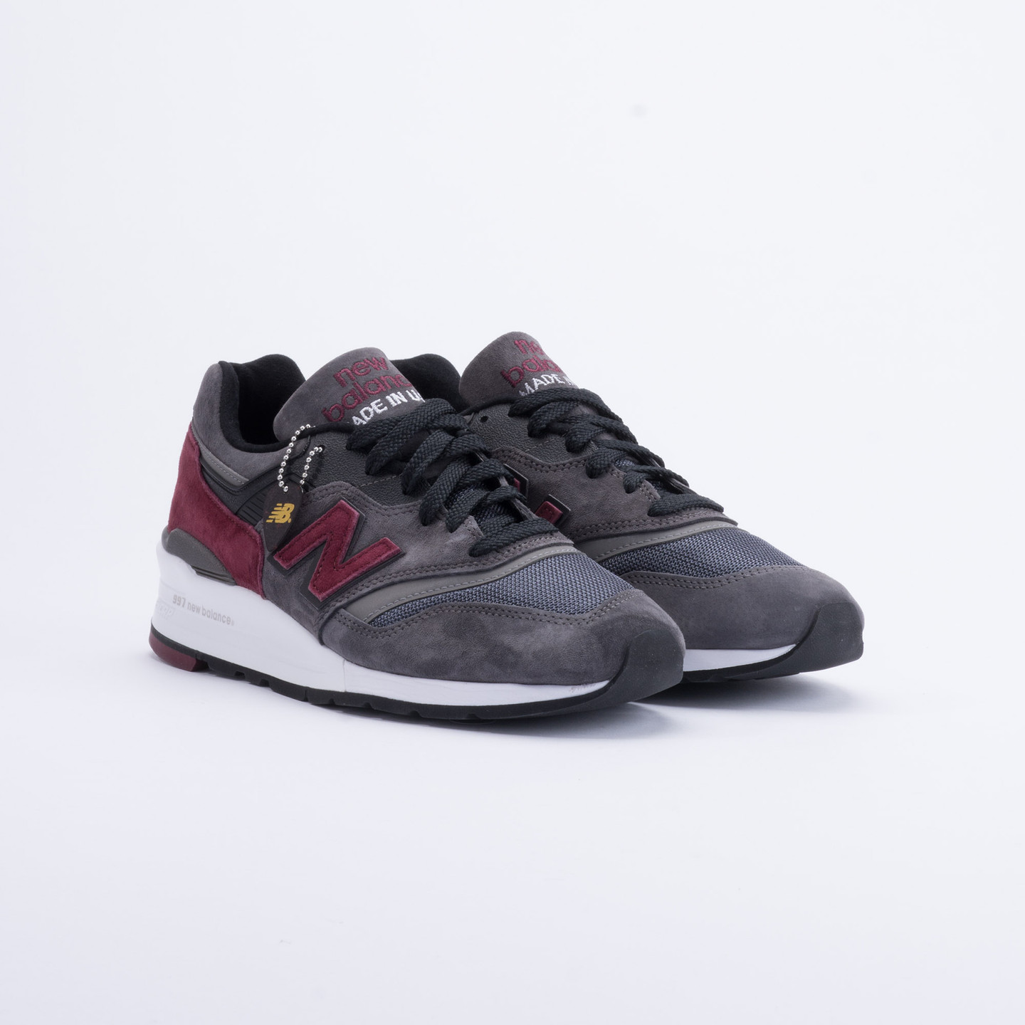New Balance M997 Made in USA Charcoal/Burgundy M997CCF-44.5