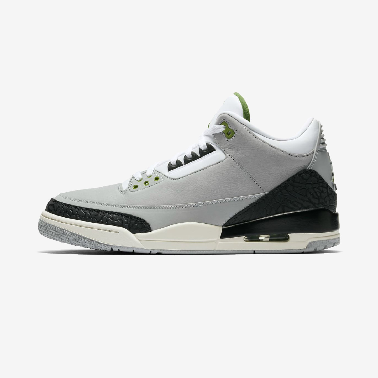 Jordan Air Jordan 3 Retro 'Chlorophyll' Light Smoke Grey / Chlorophyll / Black / White 136064-006-41