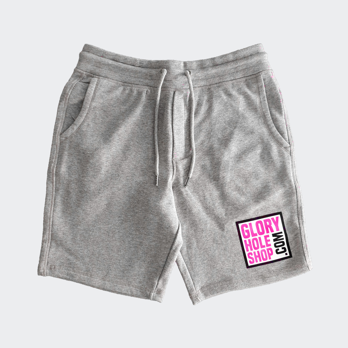 Glory Hole Logo Short Mid Heather Grey / Scream Pink / Black / White GHSS-SH-HTHR-001-M
