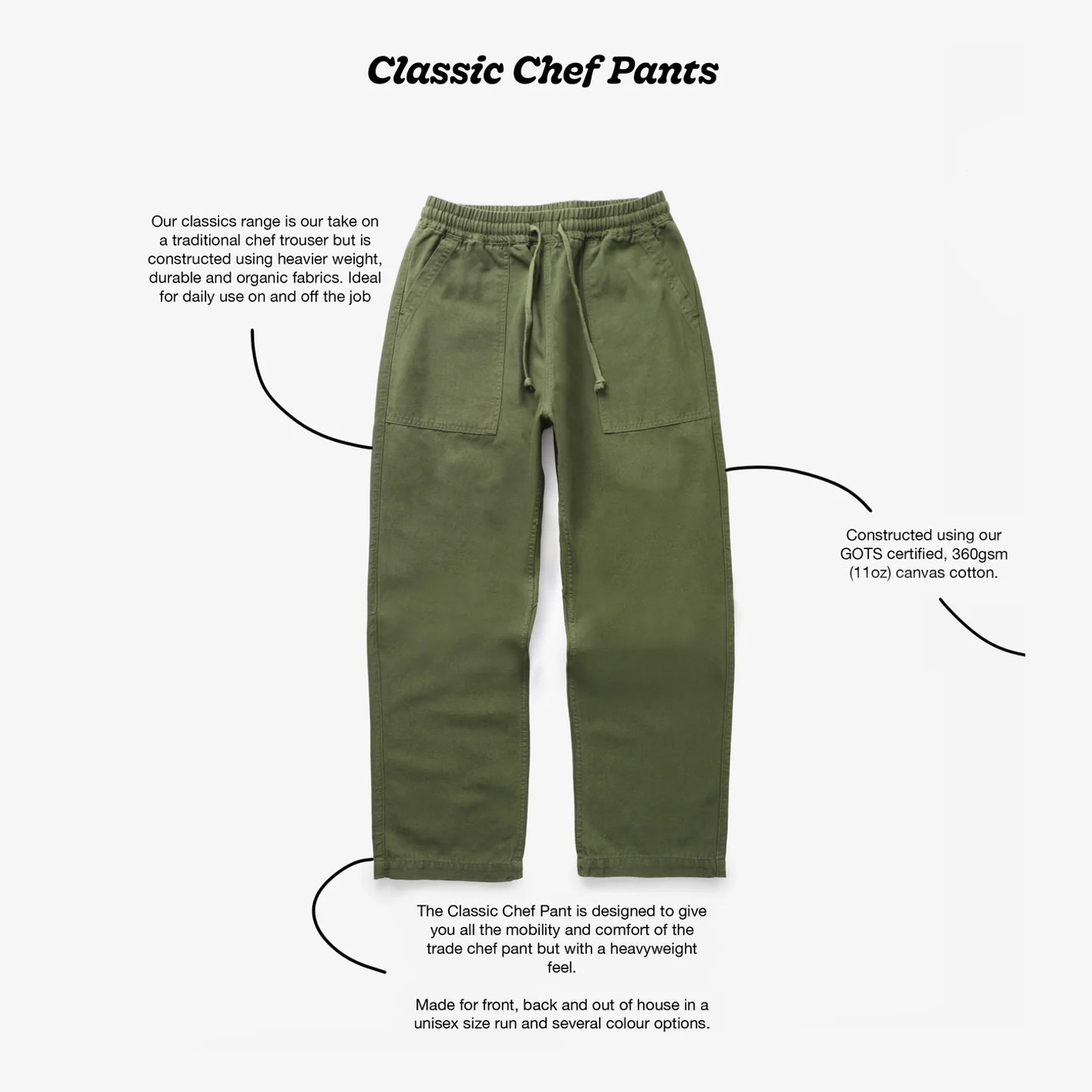 Service Works Classic Chef Pants  Olive / Orange SW-SS24-1006-XXL