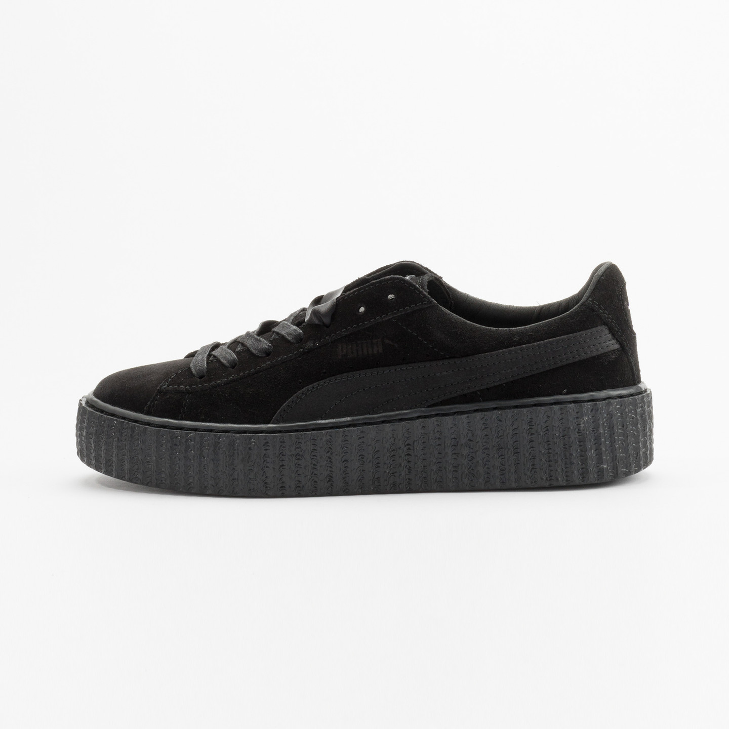 Puma Rihanna Suede Creepers Satin Triple Black 362268 01-37.5