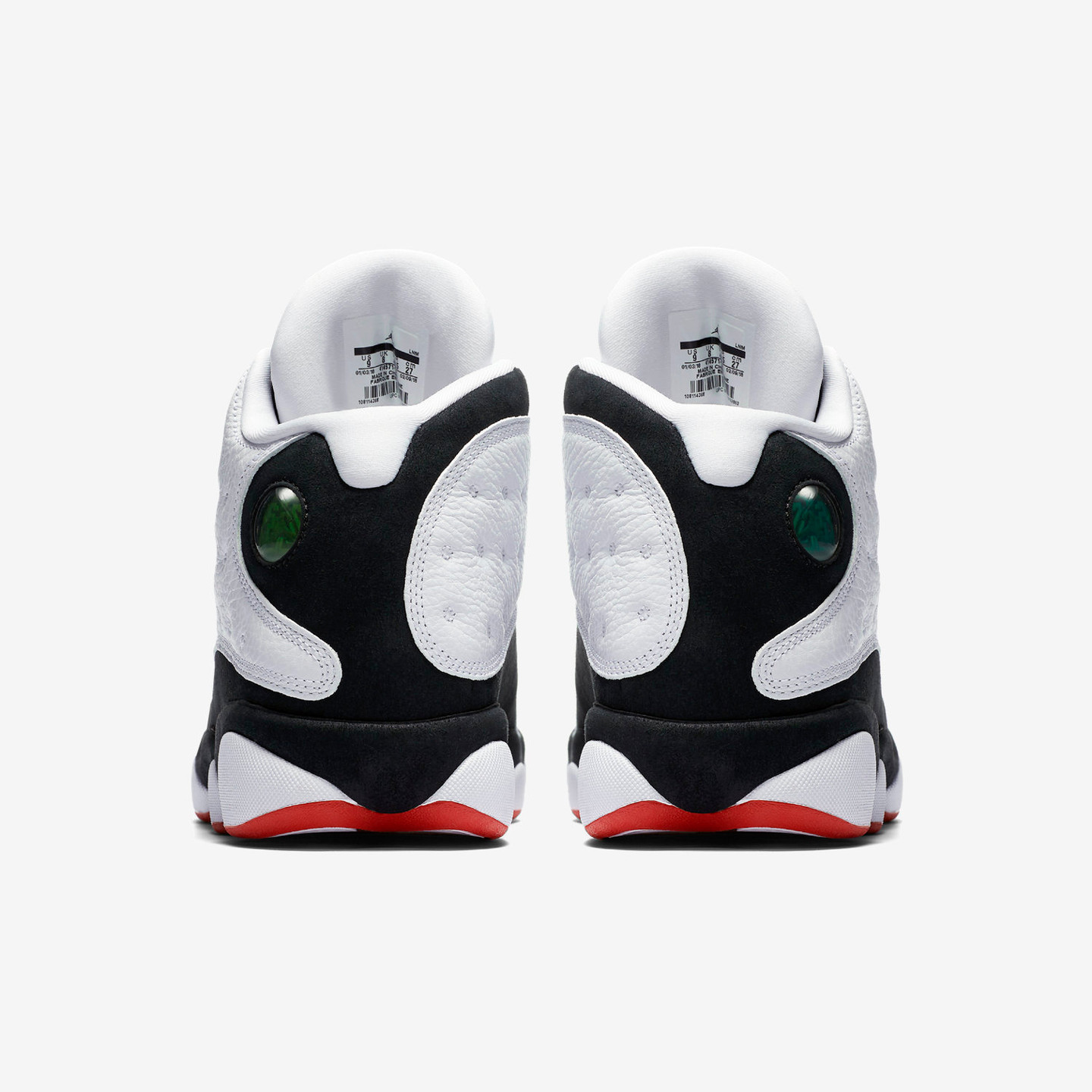 Jordan Air Jordan 13 'He Got Game' White / Black / True Red 414571-104-45