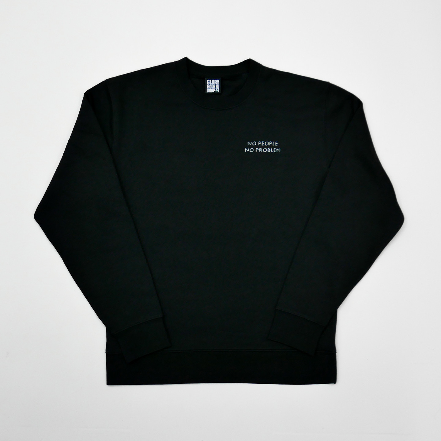 Glory Hole 'No Problem' Sweater Black / Heather Grey GHSS-SW-NP-002-XL