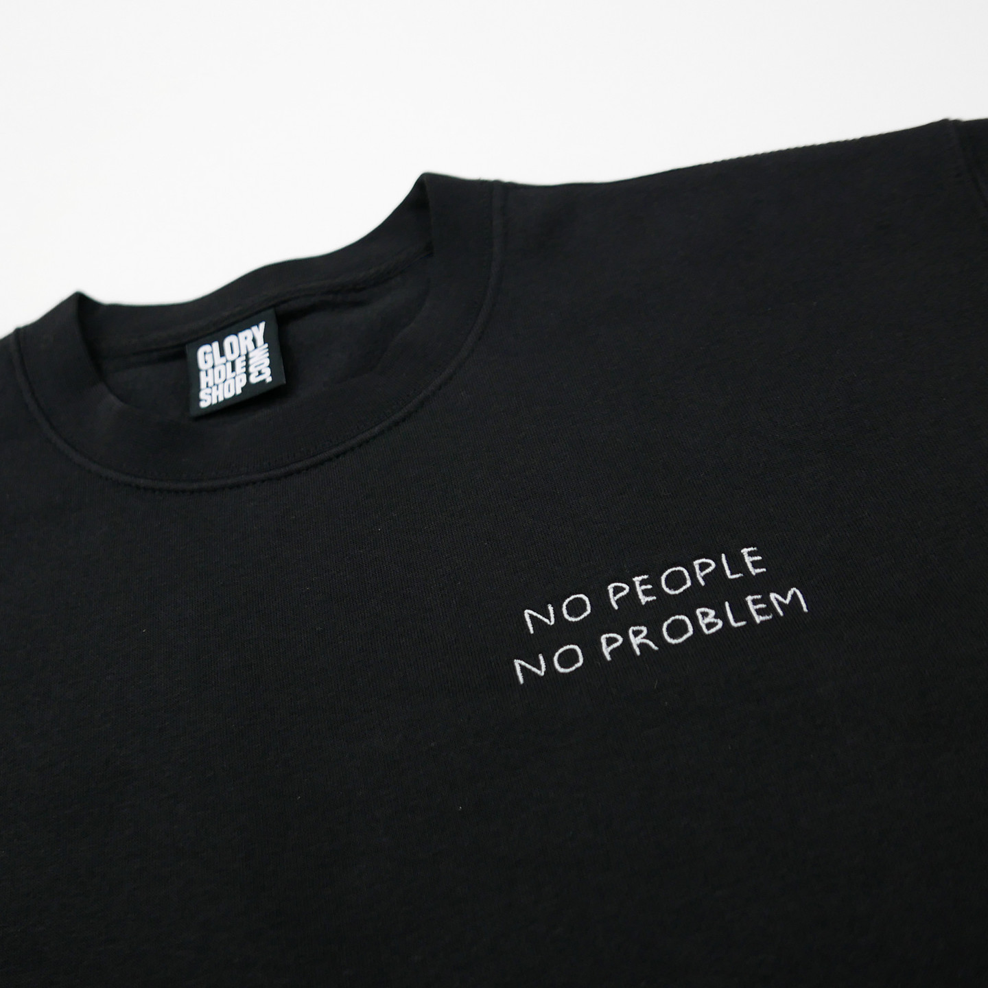Glory Hole 'No Problem' Sweater Black / Heather Grey GHSS-SW-NP-002-M