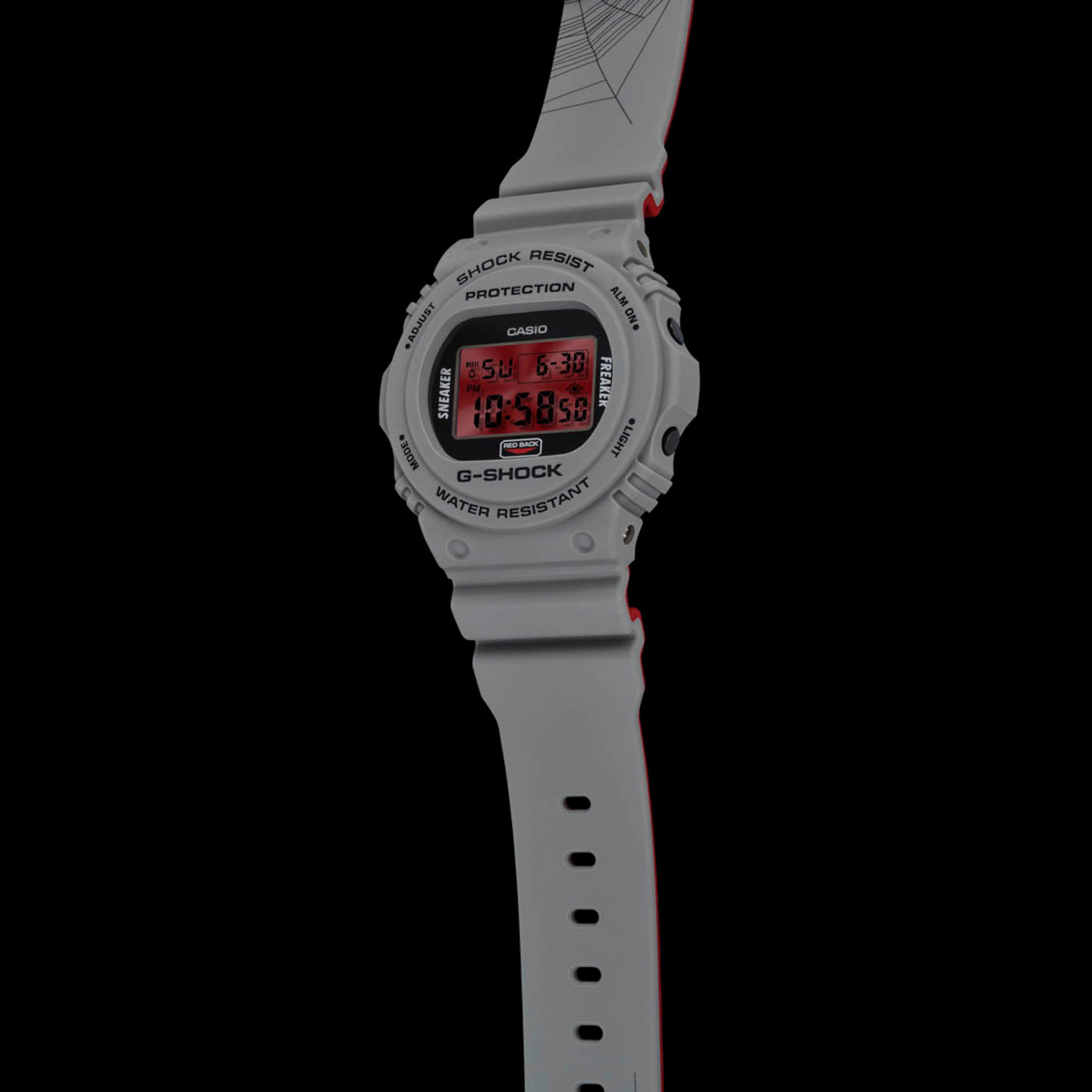 Casio G-Shock x Sneaker Freaker Cool Grey / Red / Black DW-5700SF-1ER-ONE SIZE
