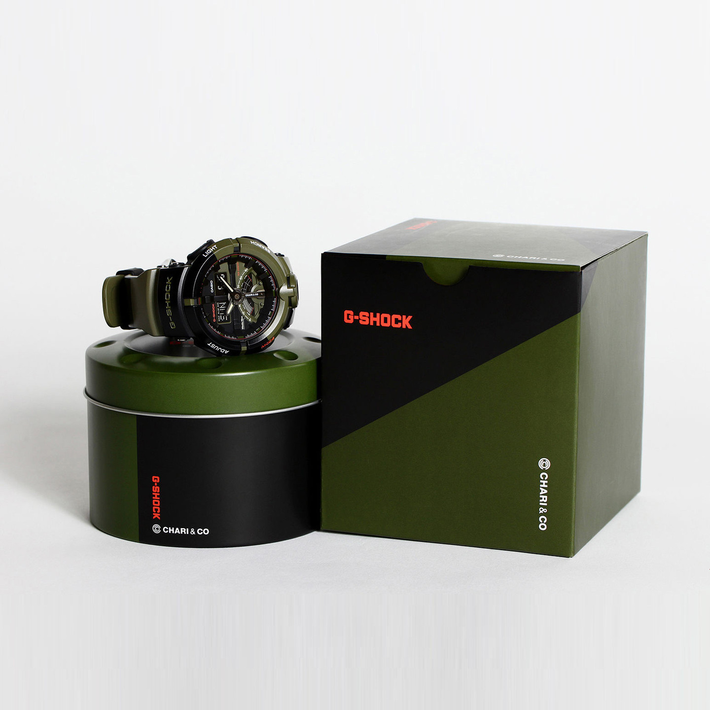 Casio G-Shock x Chari & Co Military Olive / Black GA-500K-3AER-ONE-SIZE