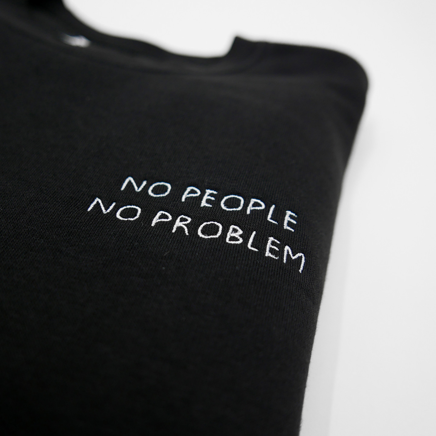 Glory Hole 'No Problem' Sweater Black / Heather Grey GHSS-SW-NP-002-L
