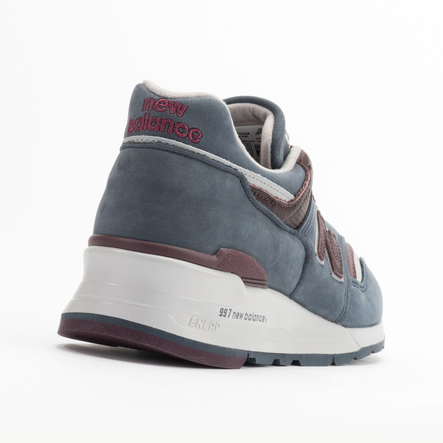 New Balance M997 DGM - Made in USA Grey Steel / Burgundy M997DGM-46.5
