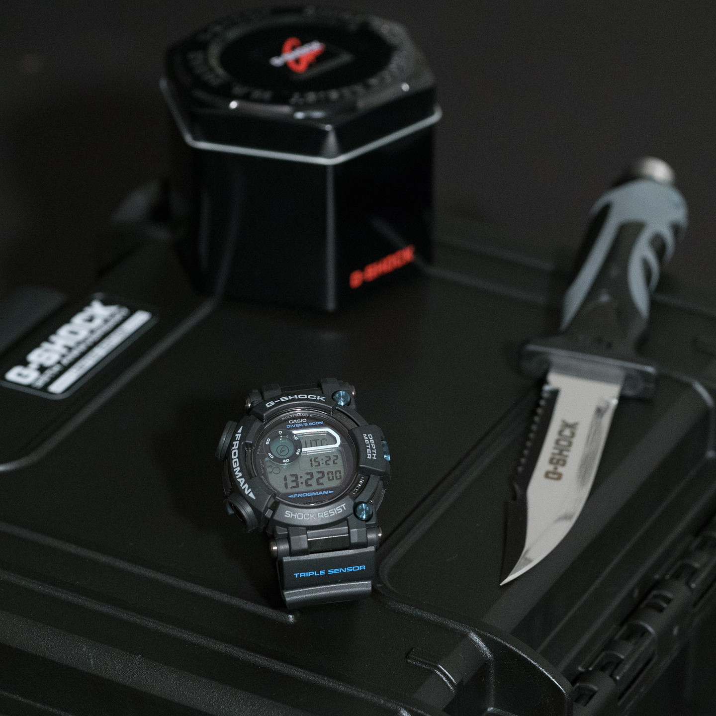 Casio G-Shock Master of G Frogman - Special Box Black / Light Blue GWF-D1000B-1LTD-ONE SIZE