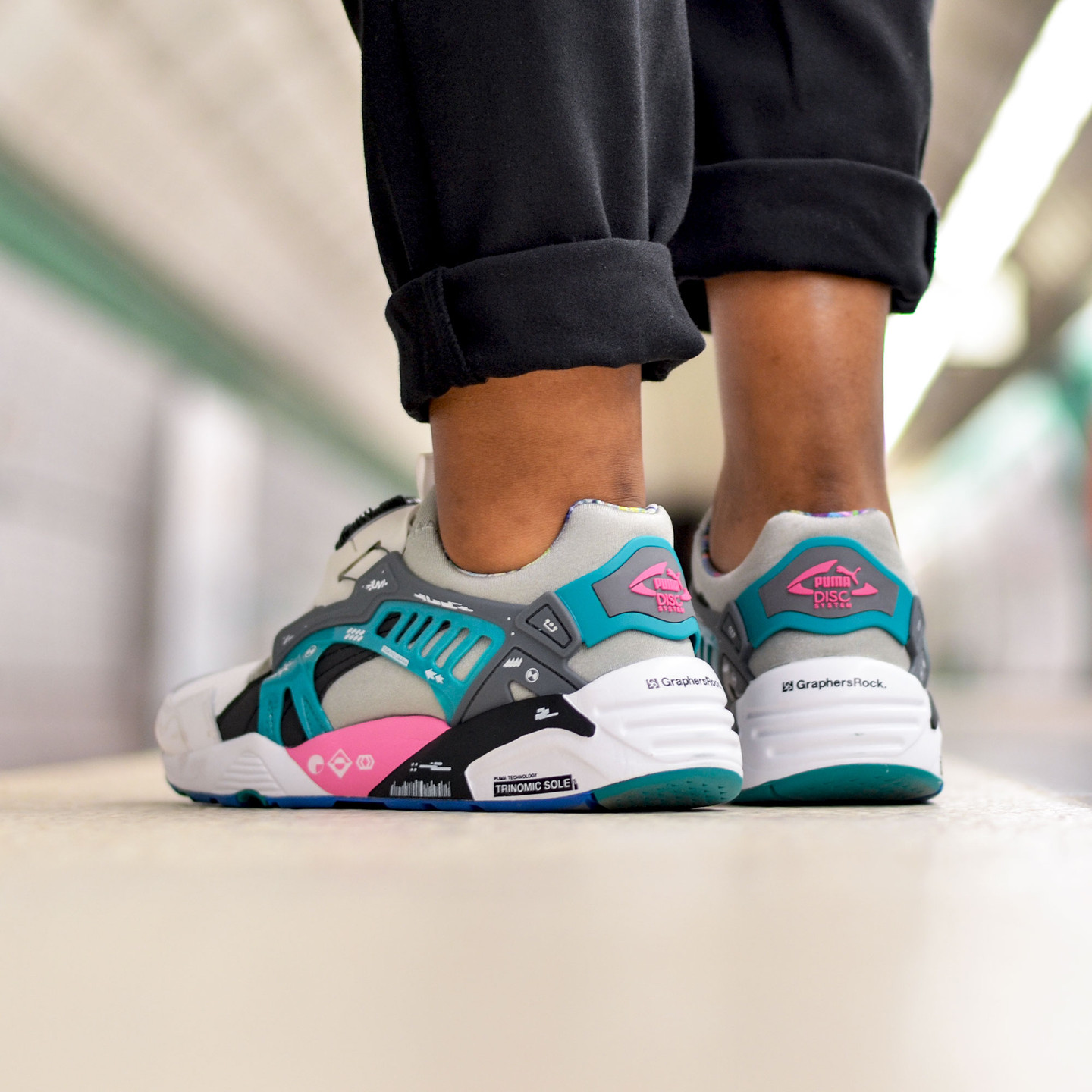 Puma Disc x GraphersRock Tokyo White / Multi 361378 01-43