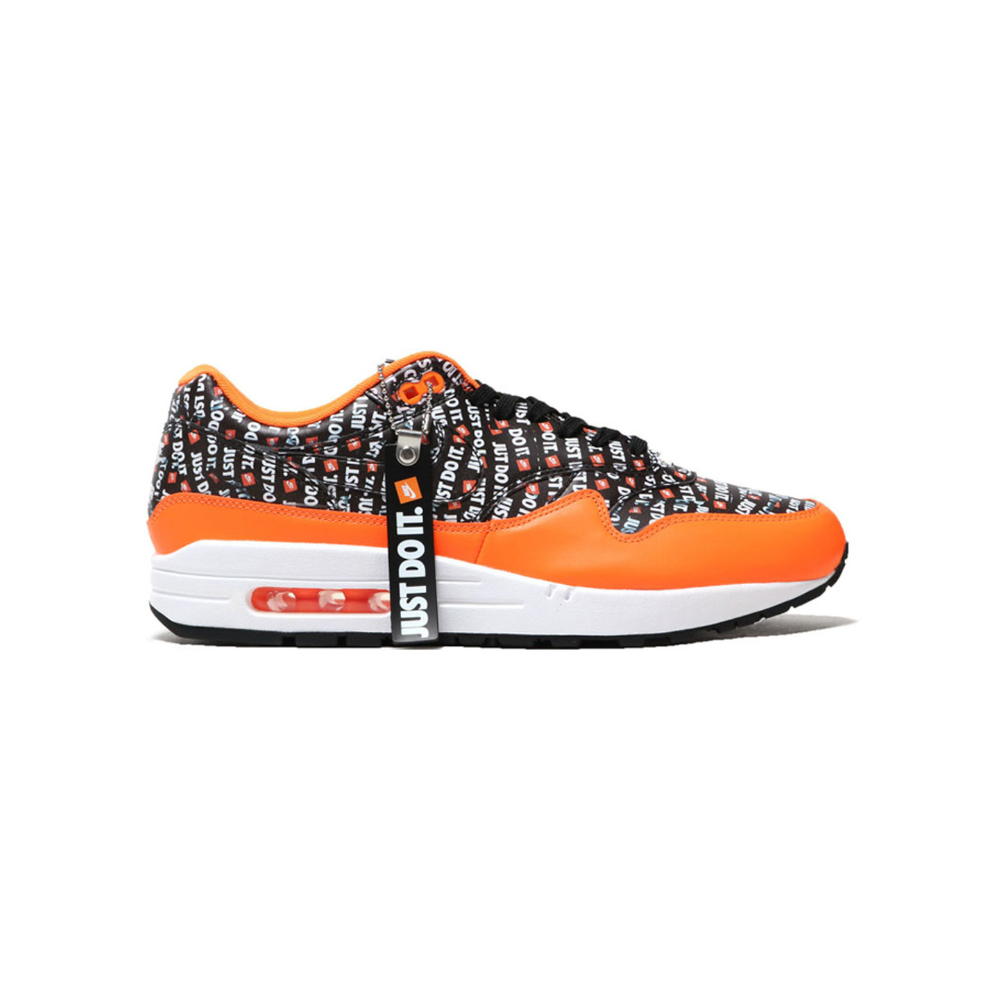 Nike Air Max 1 Premium 'Just Do It' Total Orange / Black / White 875844-008-47.5