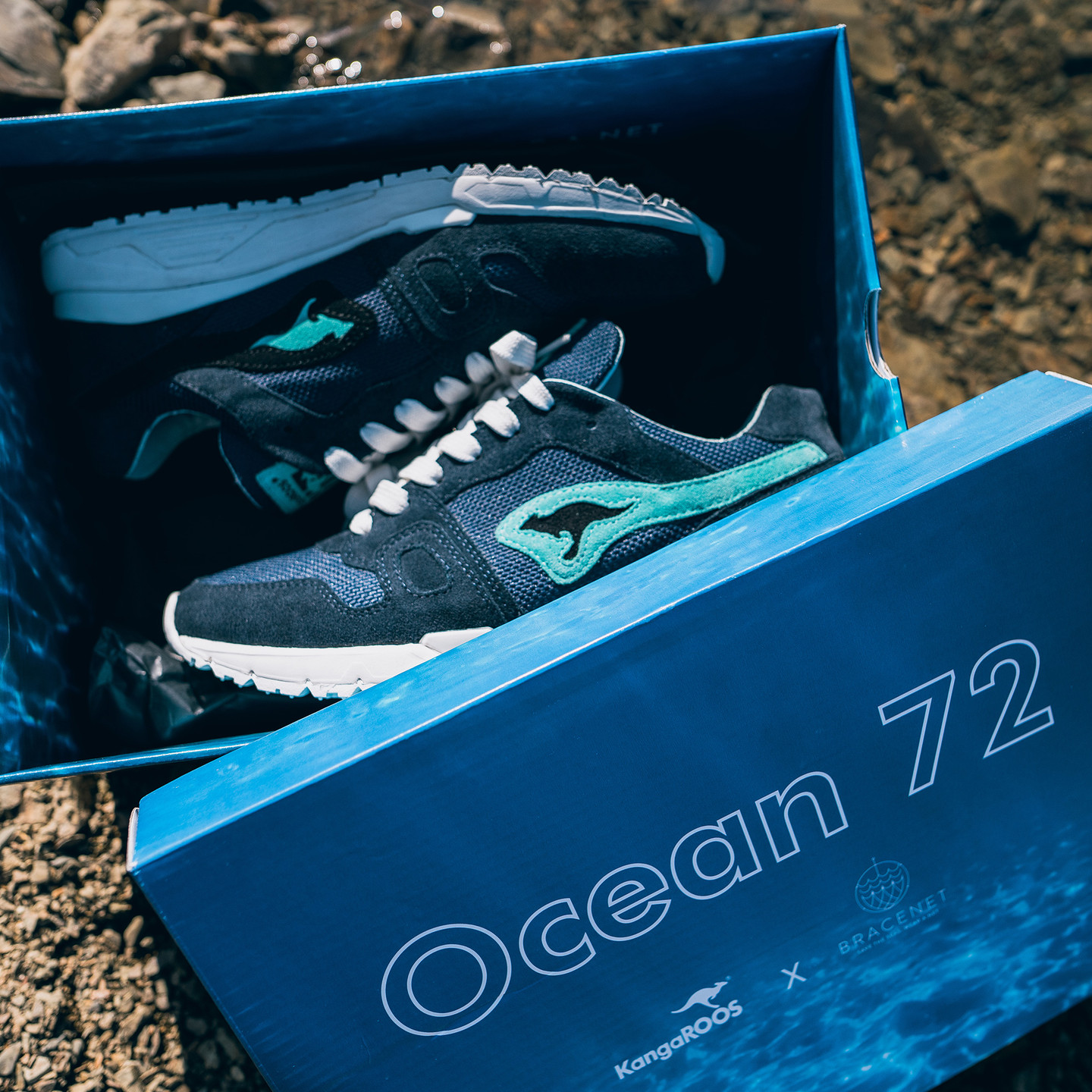 KangaROOS Omnirun x Bracenet 'Ocean 72' - Made in Germany Navy / Turquoise / White 47020 000 4406-44
