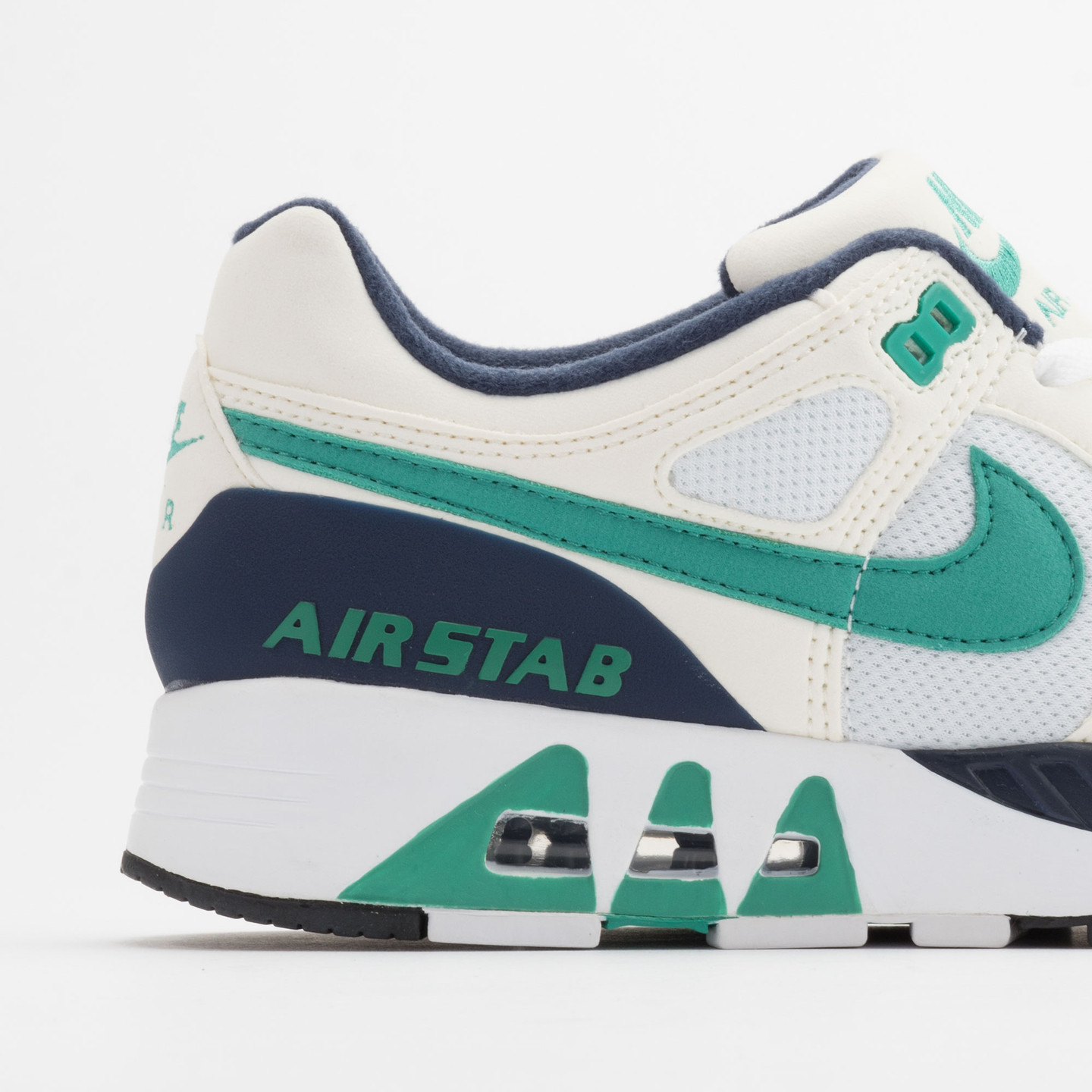 Nike Air Stab White/Emerald Green-Sl-Mid Nvy 312451-100-47.5