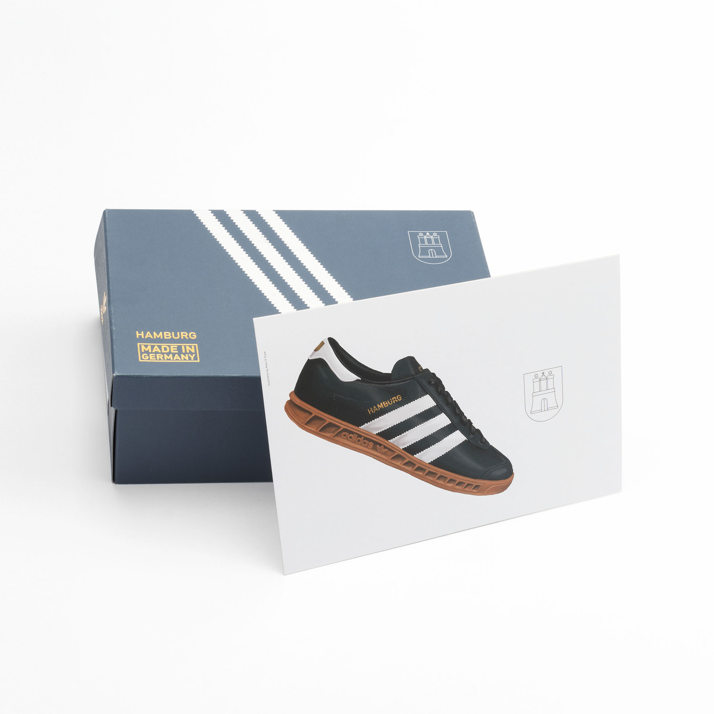Adidas Hamburg - Made in Germany Navy / White / Gold / Gum S31602-44.66