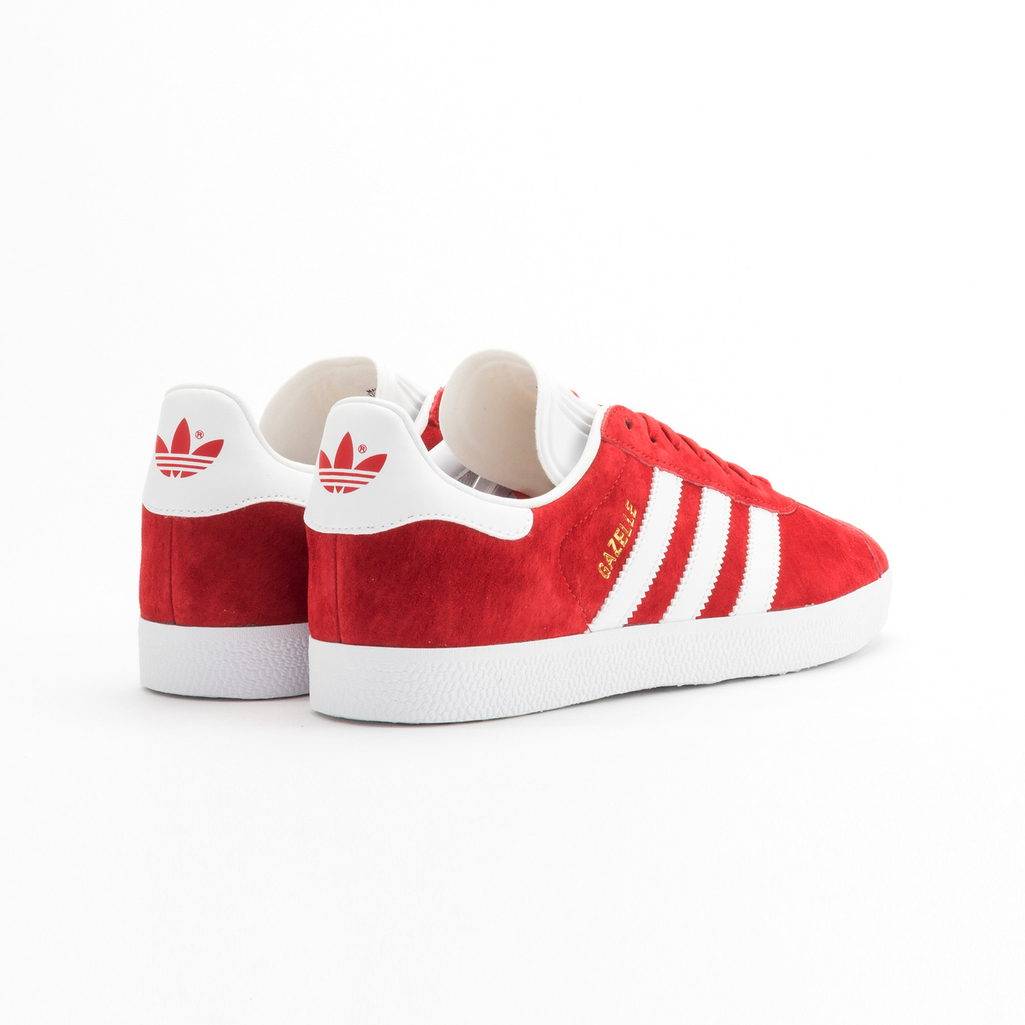 Adidas Gazelle  Scarlet Red / White / Gold Metallic S76228-38.66