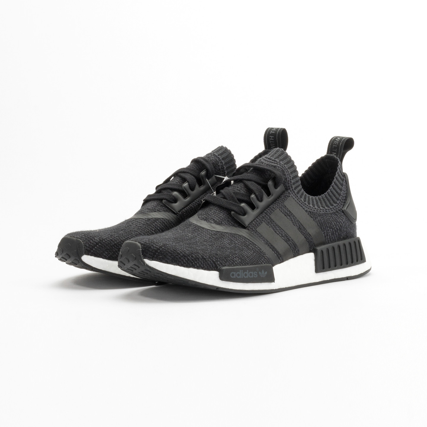 Adidas NMD R1 Runner PK Primeknit Wool Core Black / Core Black / Running White BB0679-42