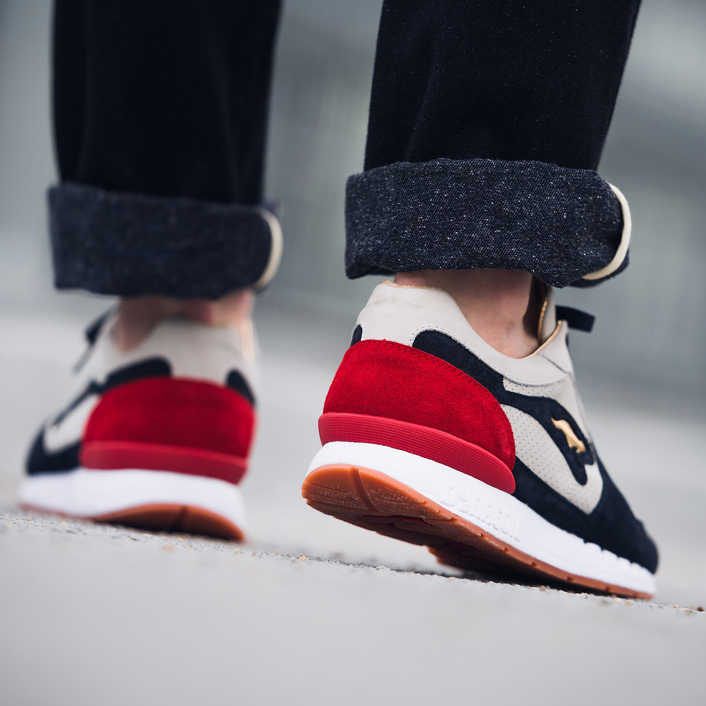 KangaROOS Coil R-1 'Playmaker' - Made in Germany Grey / Navy / Russian Red / Metallic Gold 47224-2083-40