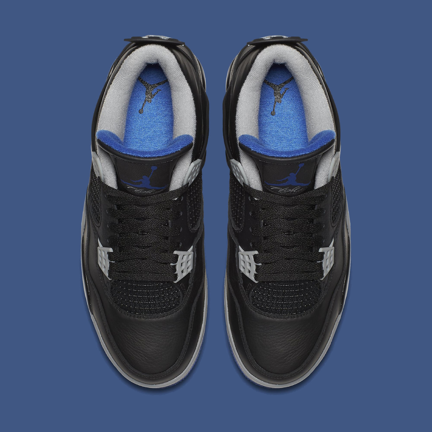 Jordan Air Jordan 4 Retro GS Black / Game Royal / Matte Silver  408452-006-40