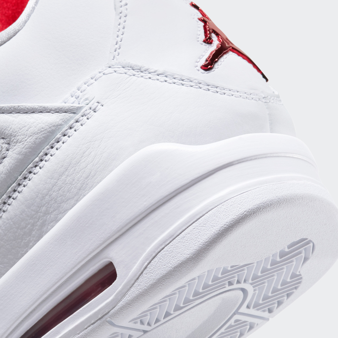Nike Air Jordan 4 Retro White / University Red / Metallic Silver CT8527-112 -47.5