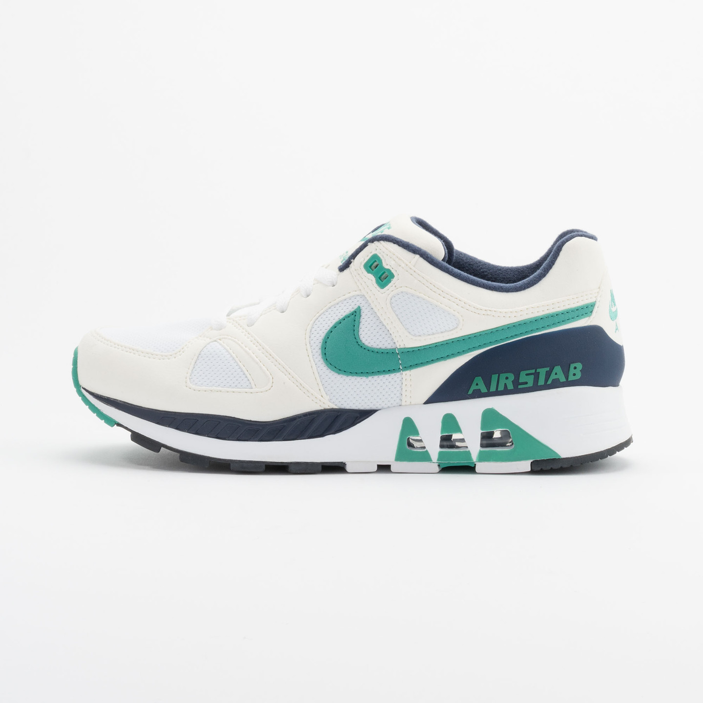 Nike Air Stab White/Emerald Green-Sl-Mid Nvy 312451-100-47.5
