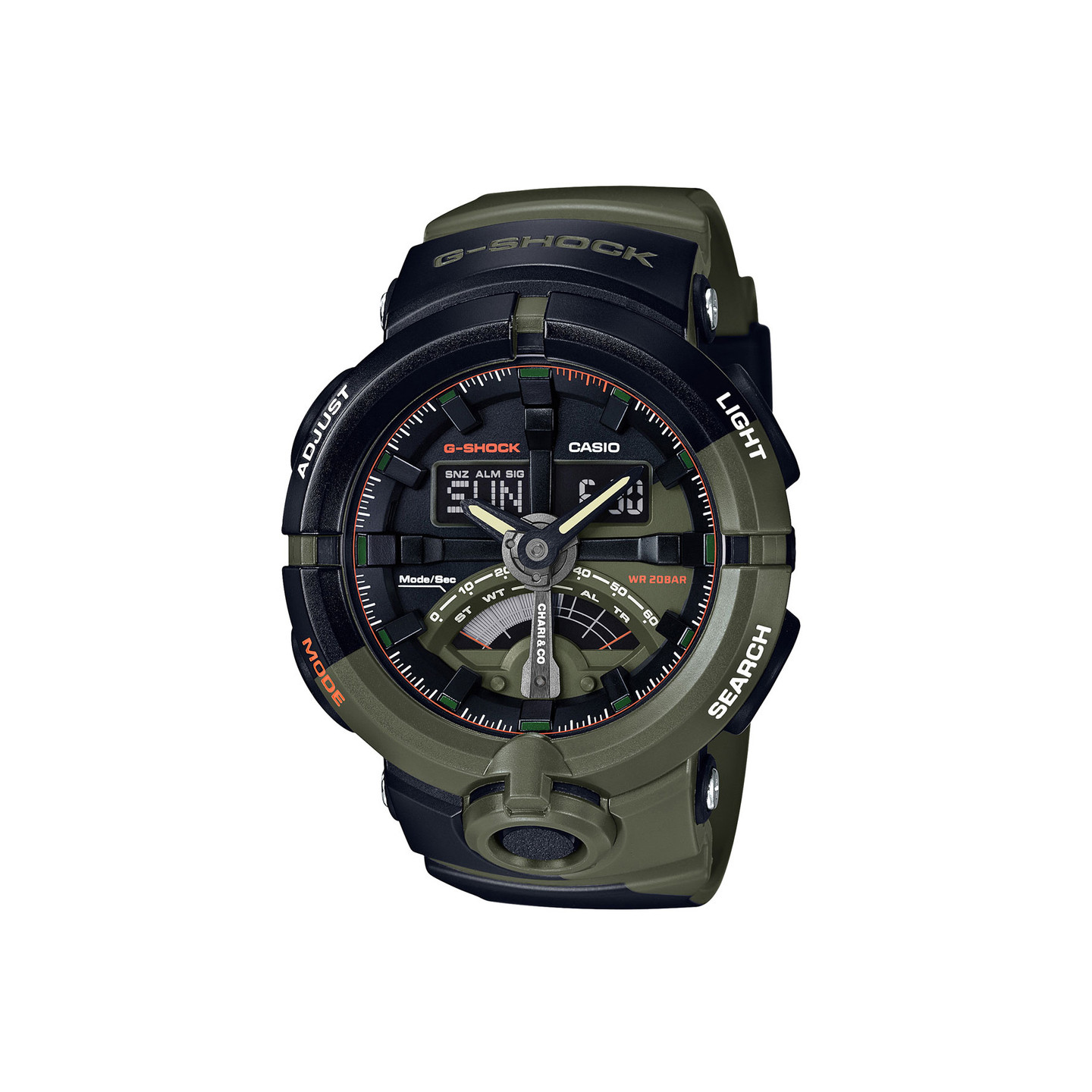 Casio G-Shock x Chari & Co Military Olive / Black GA-500K-3AER-ONE-SIZE