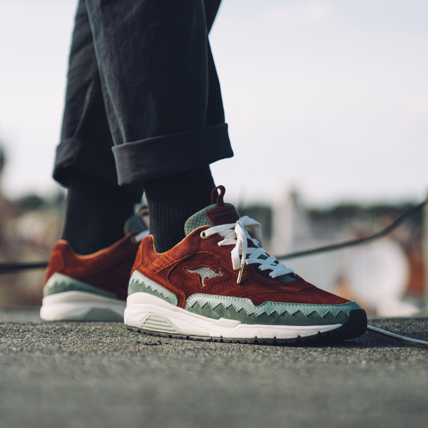 KangaROOS Ultimate x Footshop - Made in Germany Rust / Faded Mint / White 4702N-9000-43