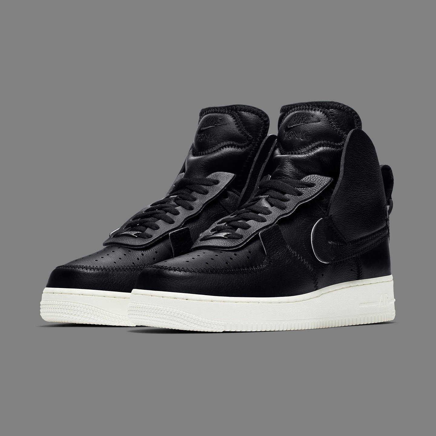 Nike Air Force 1 High / Low x PSNY Black / Sail AO9292-002-47.5