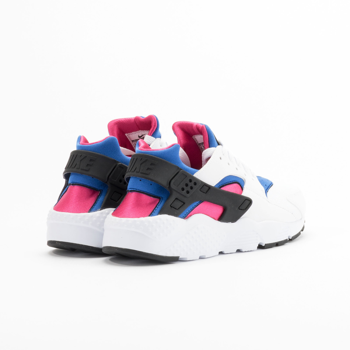 Nike Huarache Run GS White / Black / Game-Royal / Vivid-Pink 654275-106-36.5