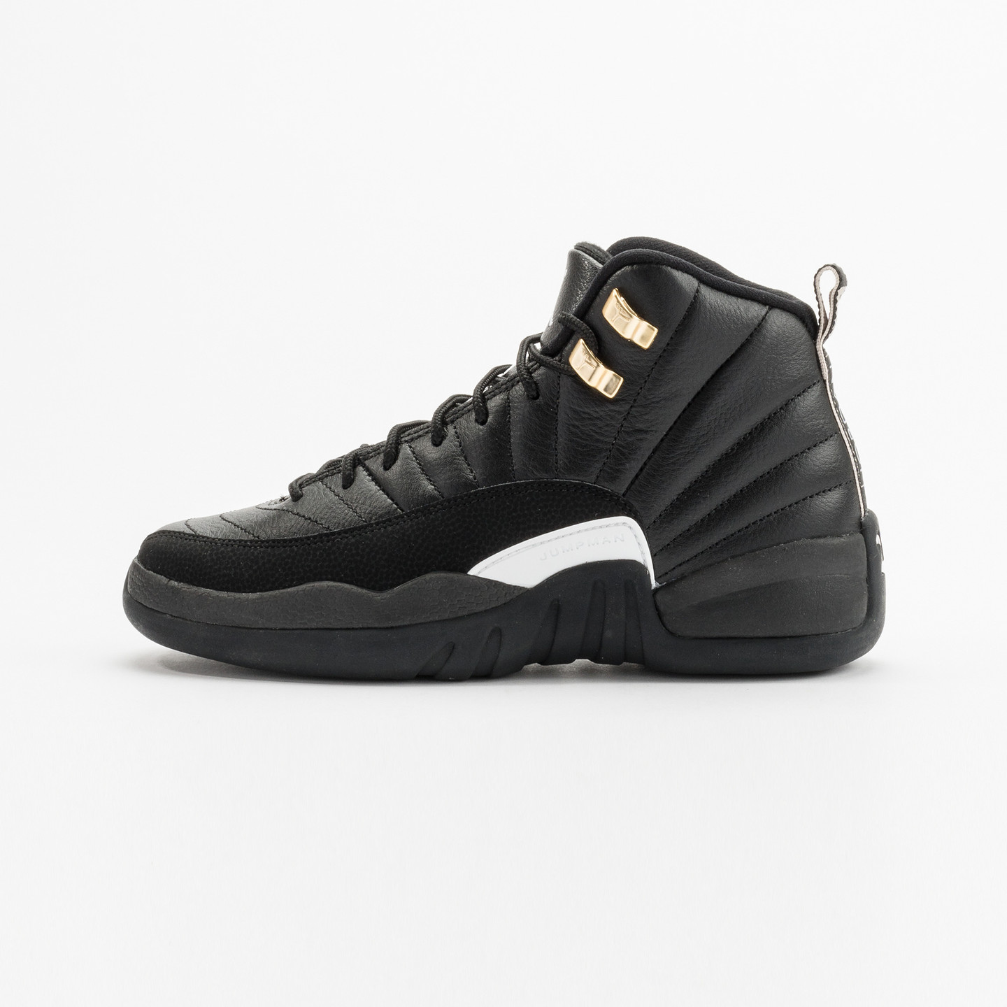 Jordan Air Jordan 12 Retro GS 'The Master' Black / White / Metallic Gold 153265-013-36.5