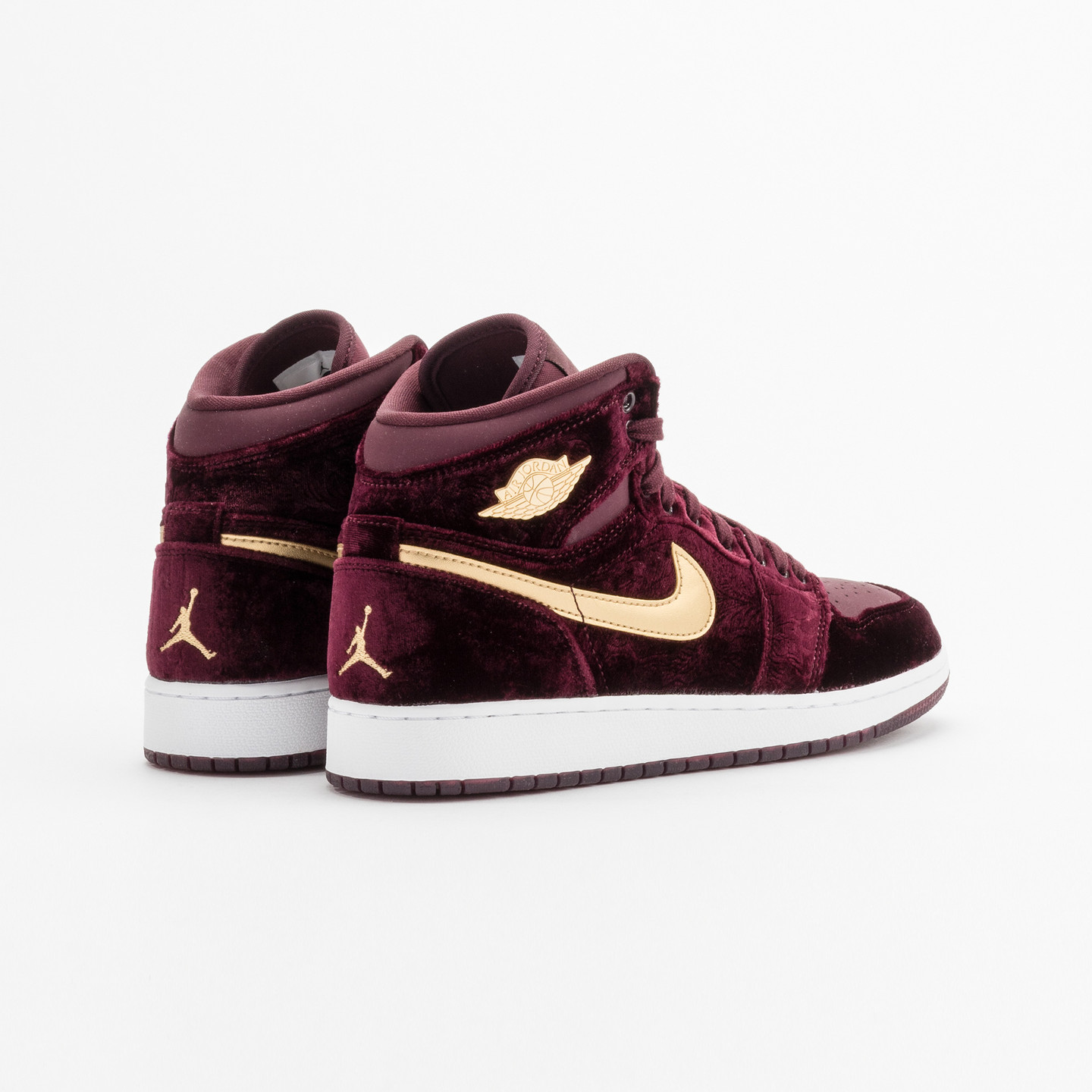 Jordan Air Jordan 1 Retro High Premium 'Heiress' GS Night Maroon / Metallic Gold / White 832596-640-38.5