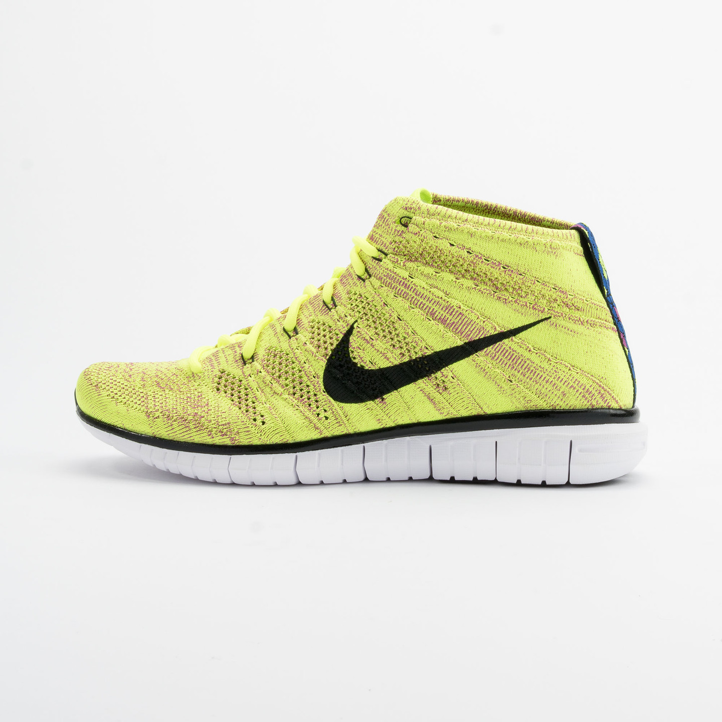 Nike Free Flyknit Chukka Volt/Black-Fchs Flash-Lyn Bl 639700-700-40.5