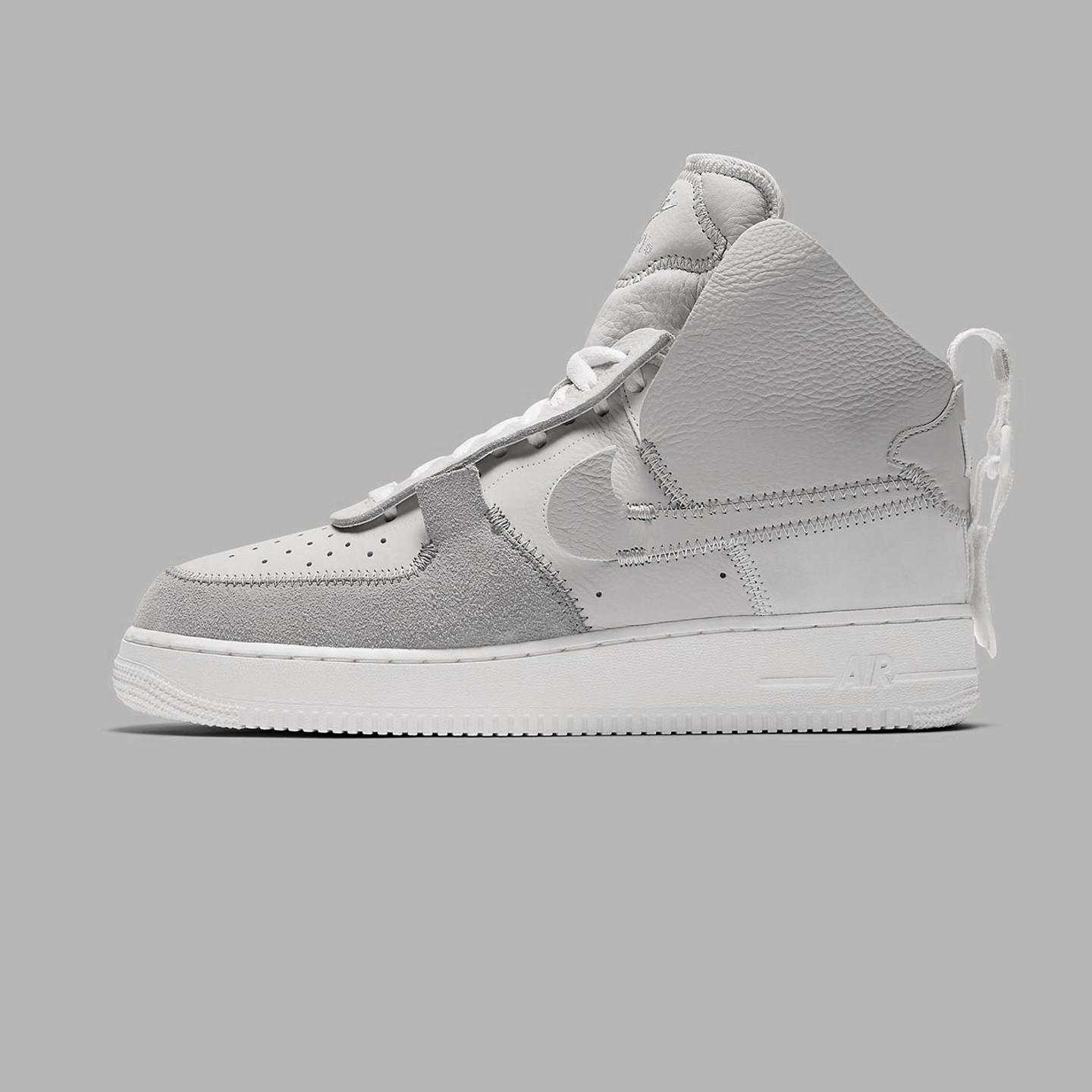 Nike Air Force 1 High / Low x PSNY Matte Silver / Light Bone / Sail / White AO9292-001-38.5