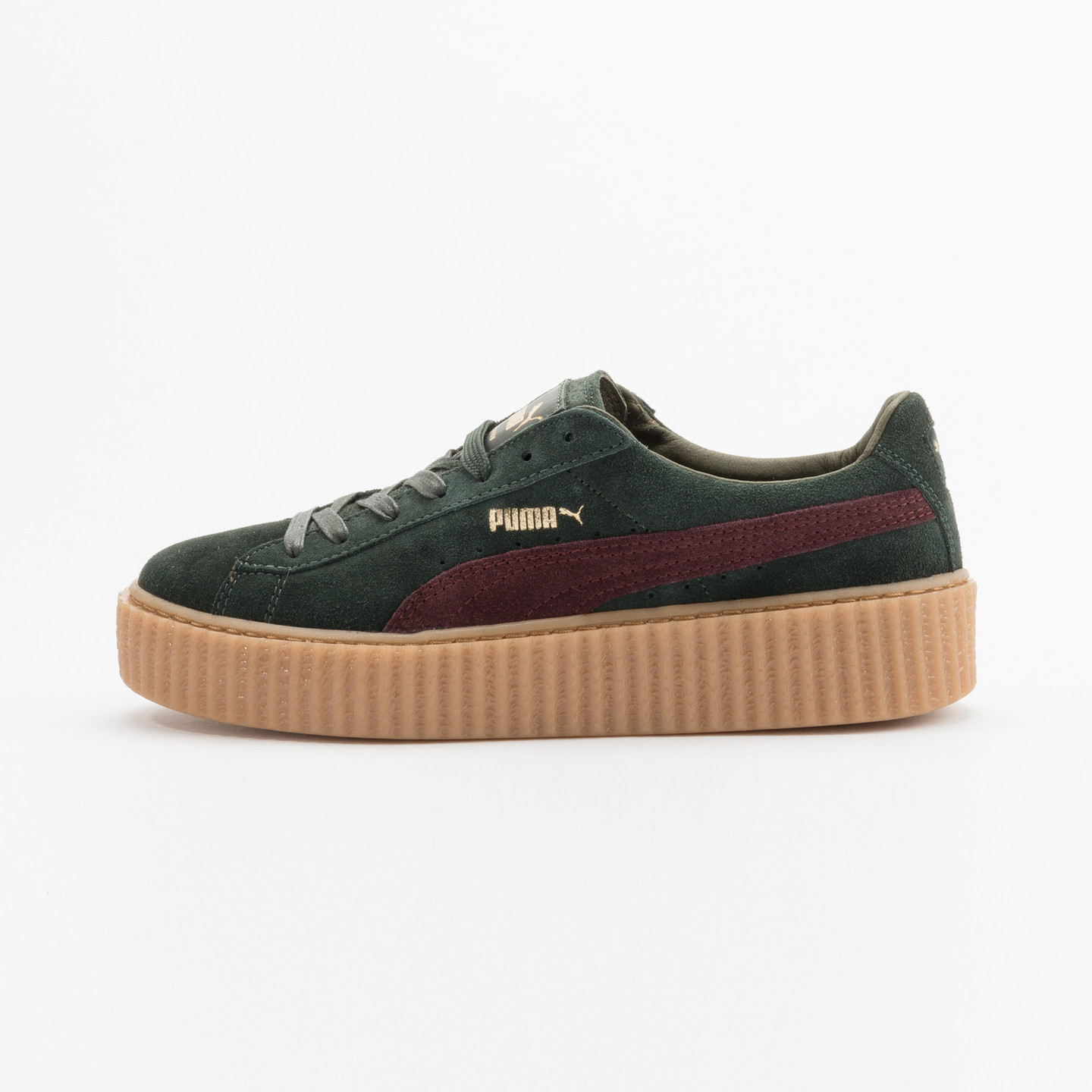 Puma Rihanna Suede Creepers Olive Green / Bordeaux 361005-07-37