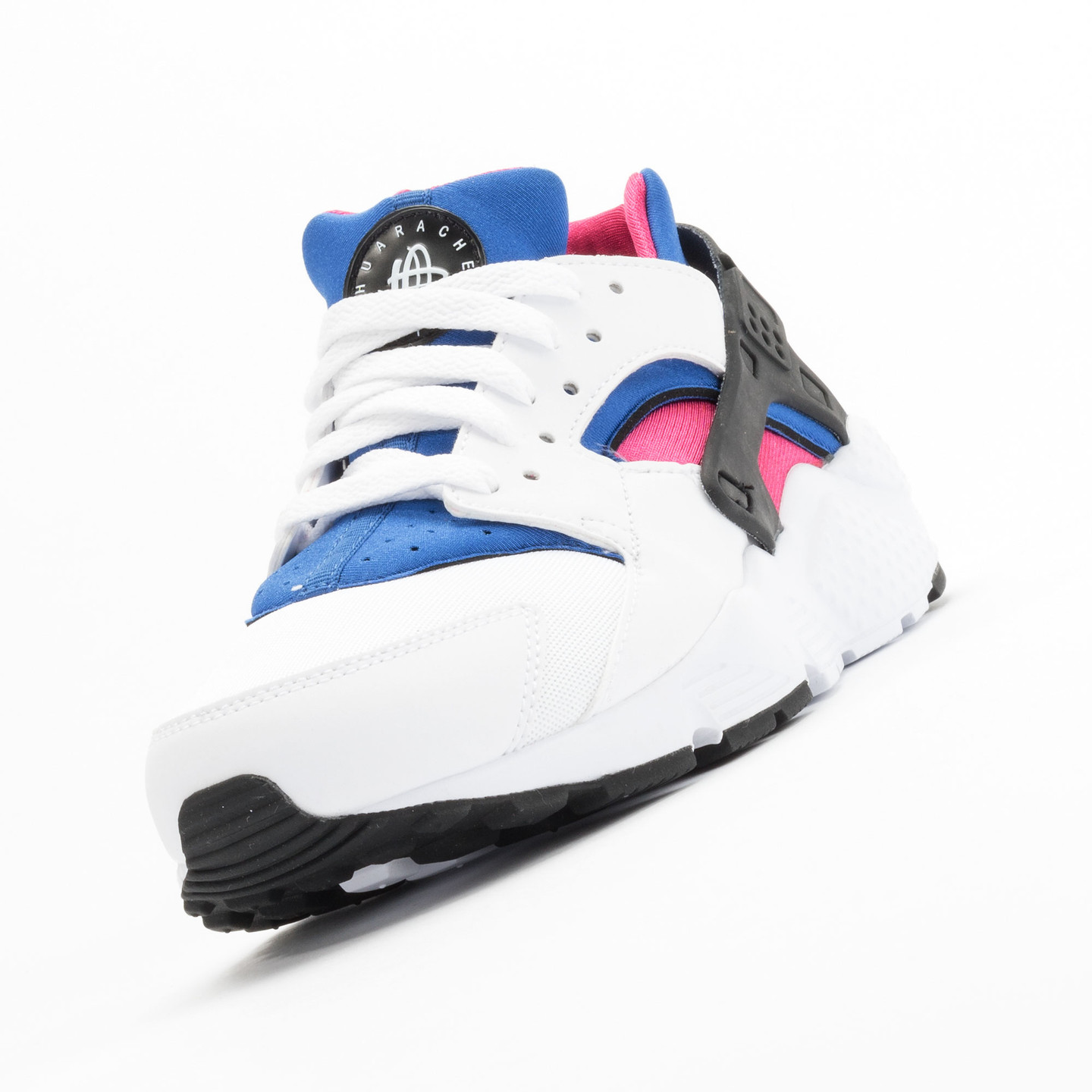 Nike Huarache Run GS White / Black / Game-Royal / Vivid-Pink 654275-106-36.5