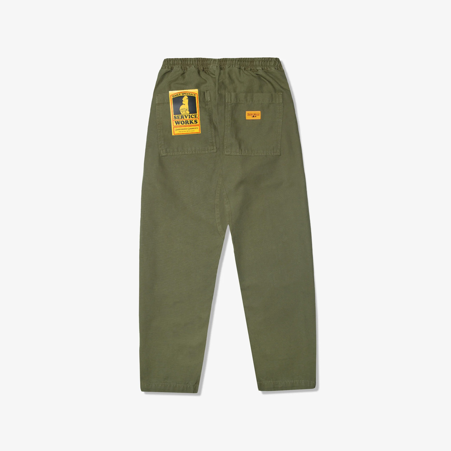 Service Works Classic Chef Pants  Olive / Orange SW-SS24-1006-S