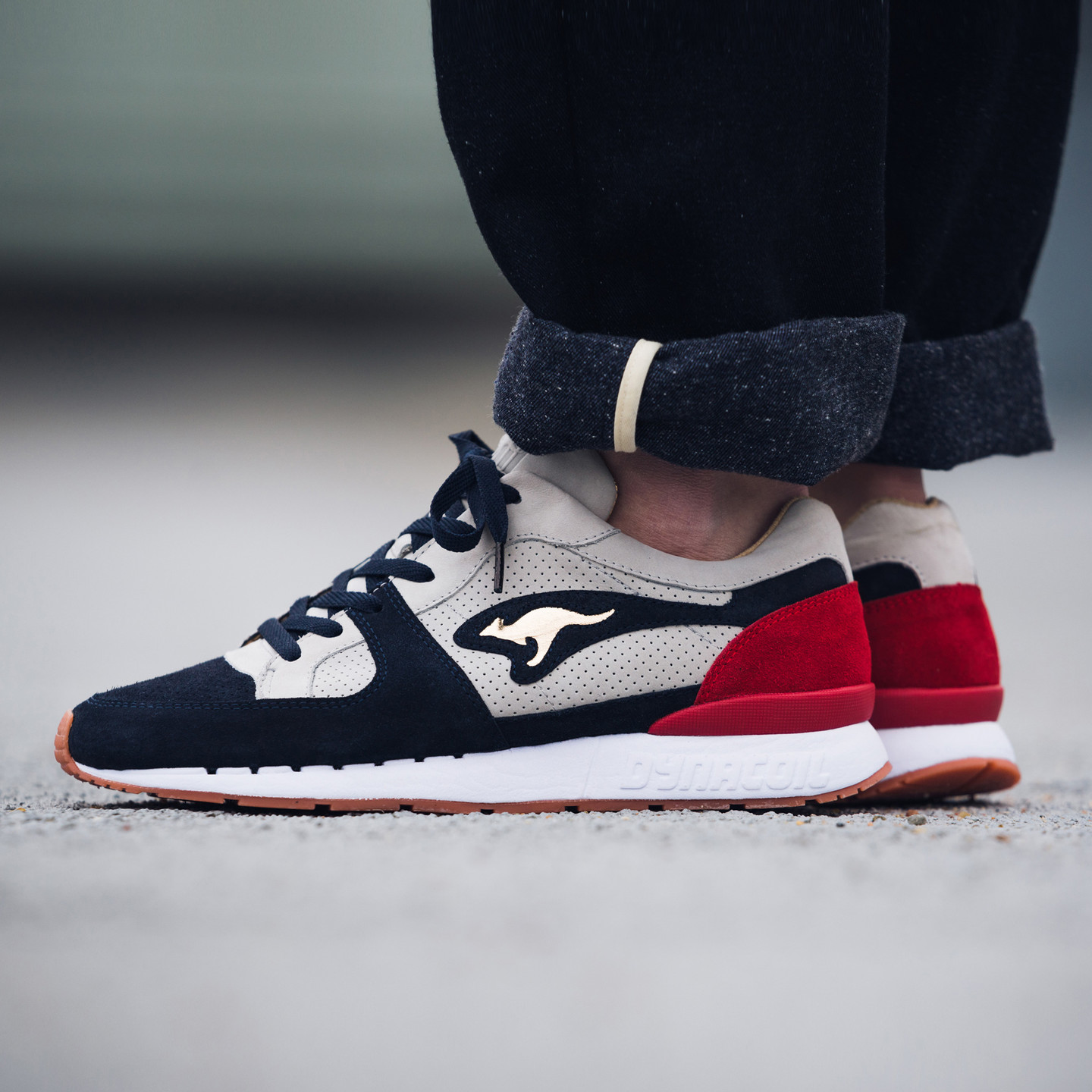 KangaROOS Coil R-1 'Playmaker' - Made in Germany Grey / Navy / Russian Red / Metallic Gold 47224-2083-44