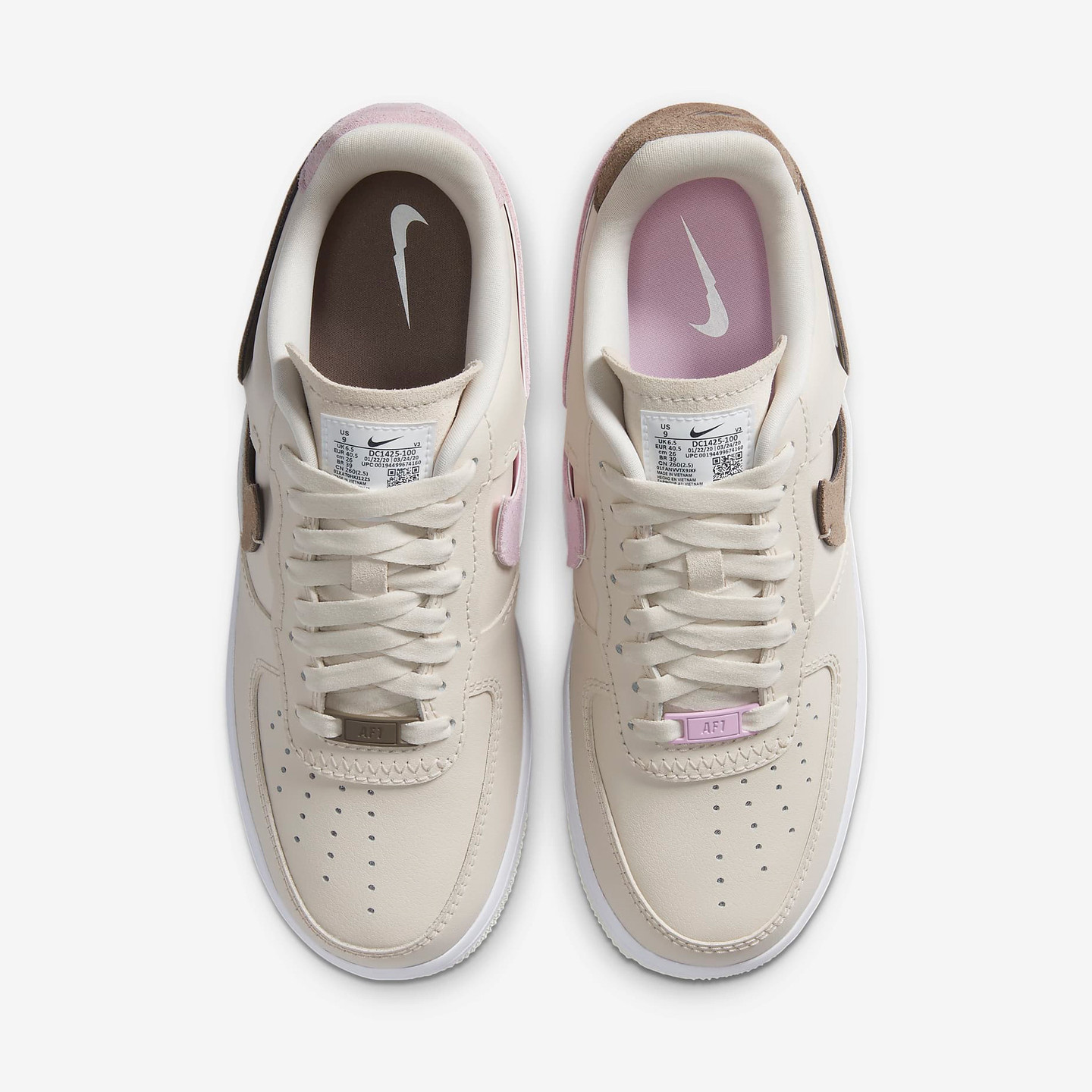 Nike Wmns Air Force 1 LXX Light Orewood Brown / Light Arctic Pink / Sail / Olive Grey DC1425-100-38.5