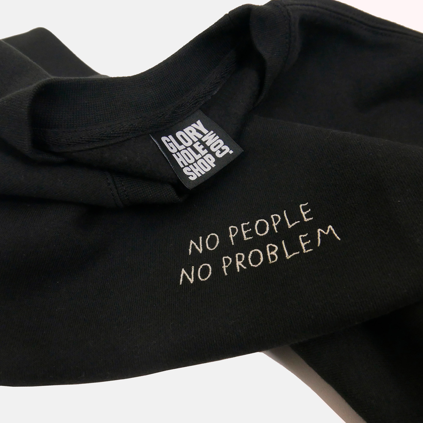 Glory Hole 'No Problem' Sweater Black / Heather Grey GHSS-SW-NP-002
