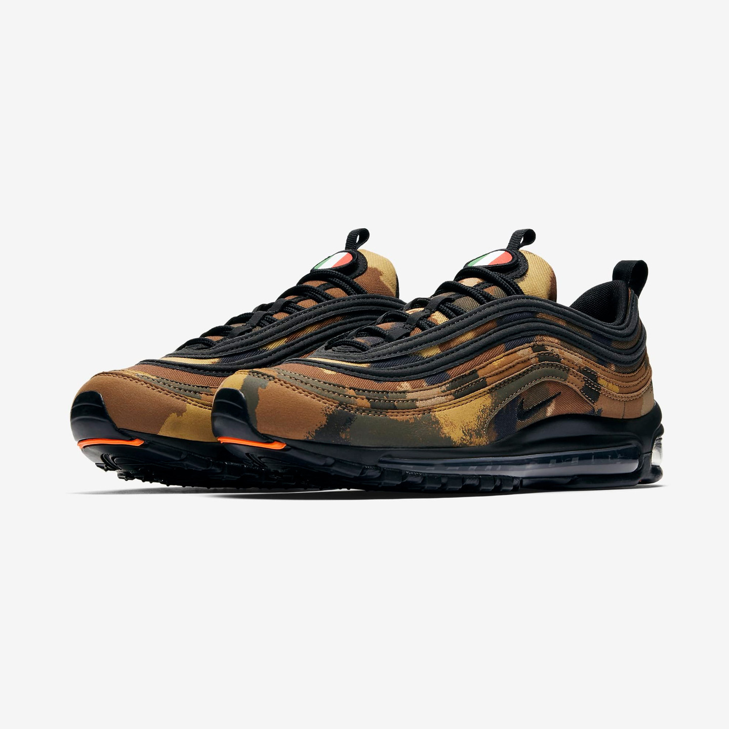 Nike Air Max 97 Premium 'Italy Camo' Ale Brown / Black / Cargo Khaki / Mushroom AJ2614-202-46