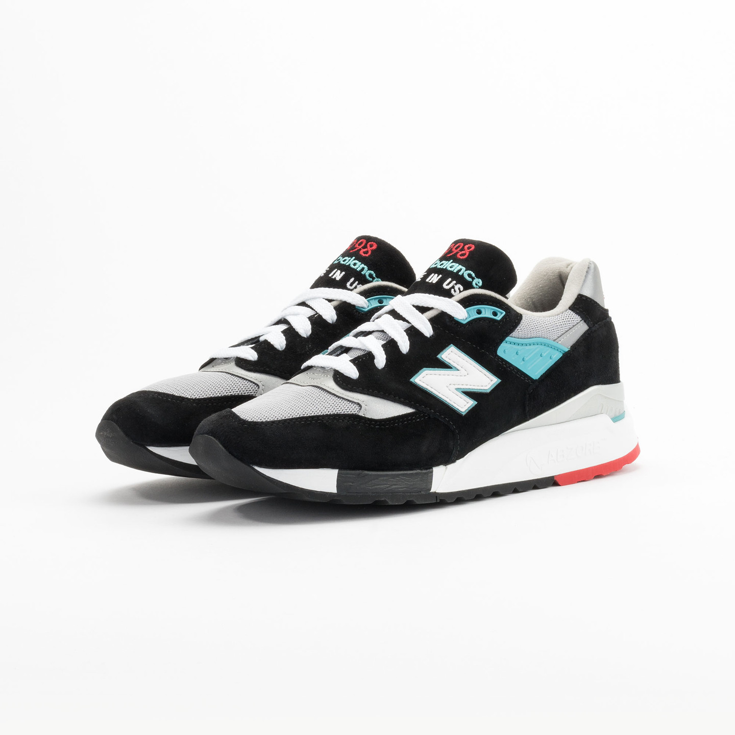 New Balance M998 CBB - Made in USA Black / Grey / Turquoise M998CBB-44.5