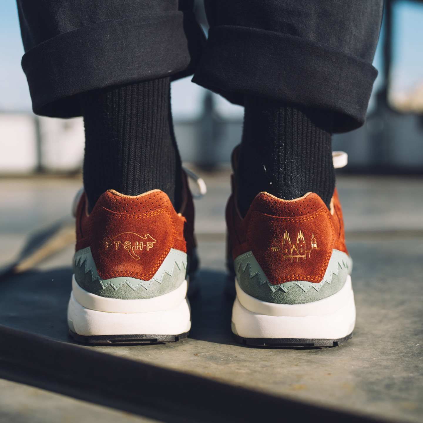 KangaROOS Ultimate x Footshop - Made in Germany Rust / Faded Mint / White 4702N-9000-42
