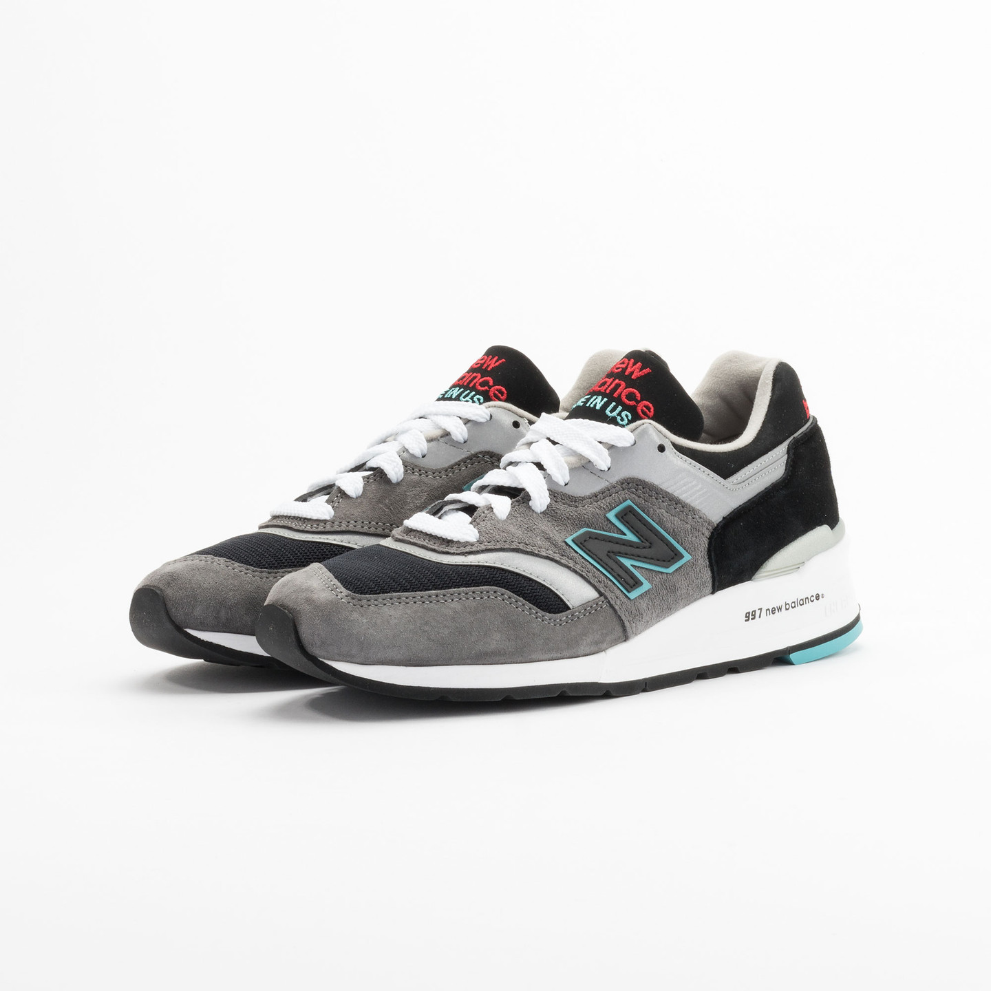 New Balance M997 Made in USA Grey / Black / Mint M997CGB-42