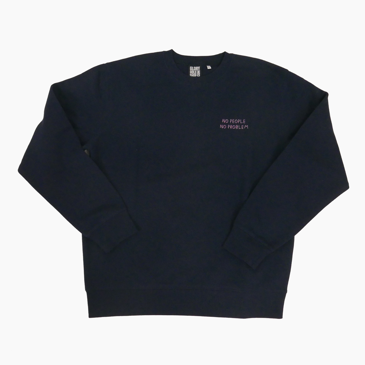 Glory Hole 'No Problem' Sweater Navy / Light Pink GHSS-SW-NP-003