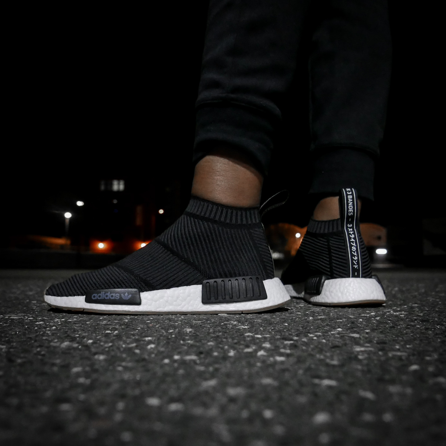 Adidas NMD CS1 City Sock Boost Primeknit Core Black / Gum BA7209-38
