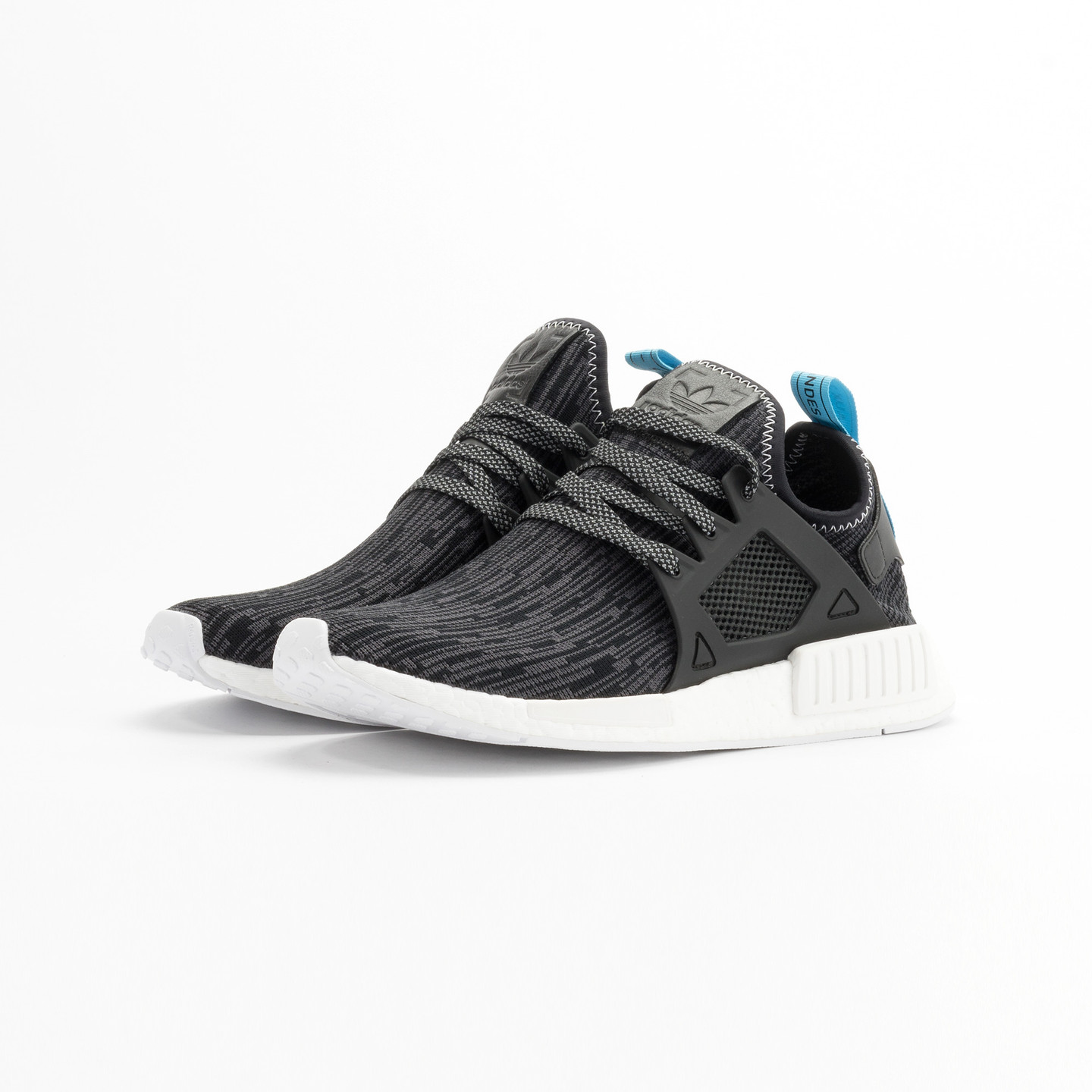 Adidas NMD XR1 Primeknit Utility Black / Core Black / Bright Blue S32215-44.66