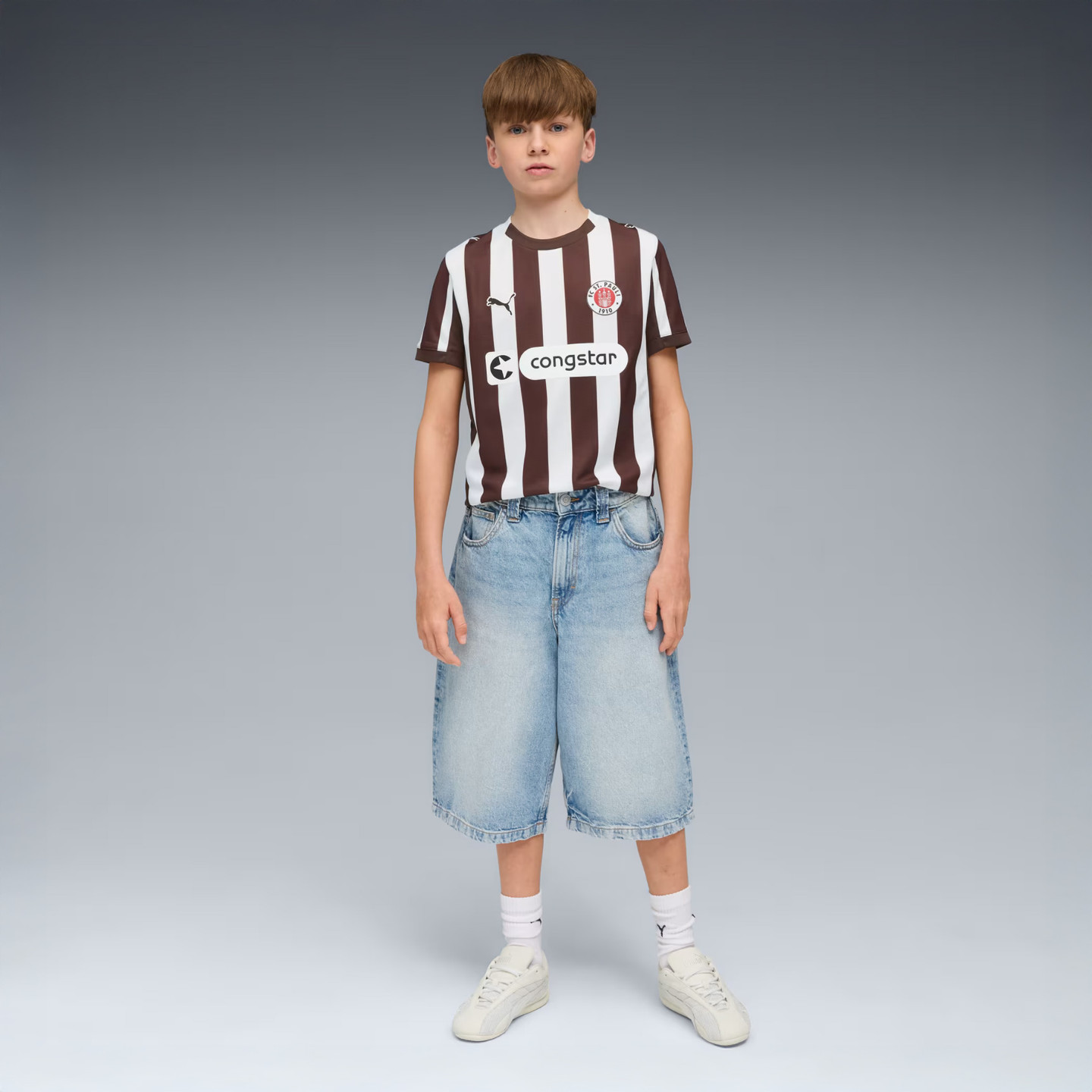 Puma FC St. Pauli Heimtrikot 2025/26 Kids Espresso Brown / PUMA White 783064-01-152