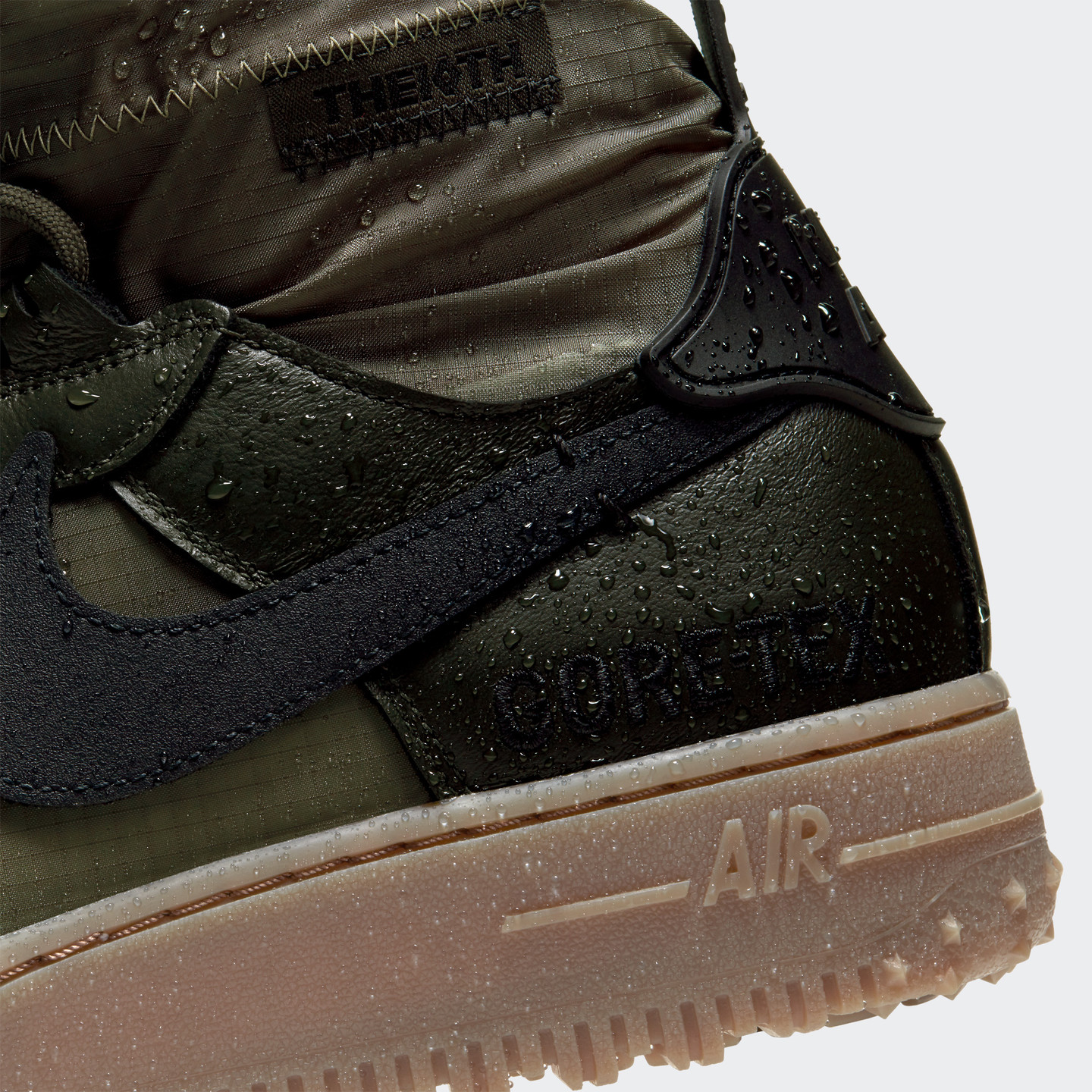 Nike Air Force 1 Winter Gore-Tex Sequoia / Black / Medium Olive / Gum CQ7211-300-44